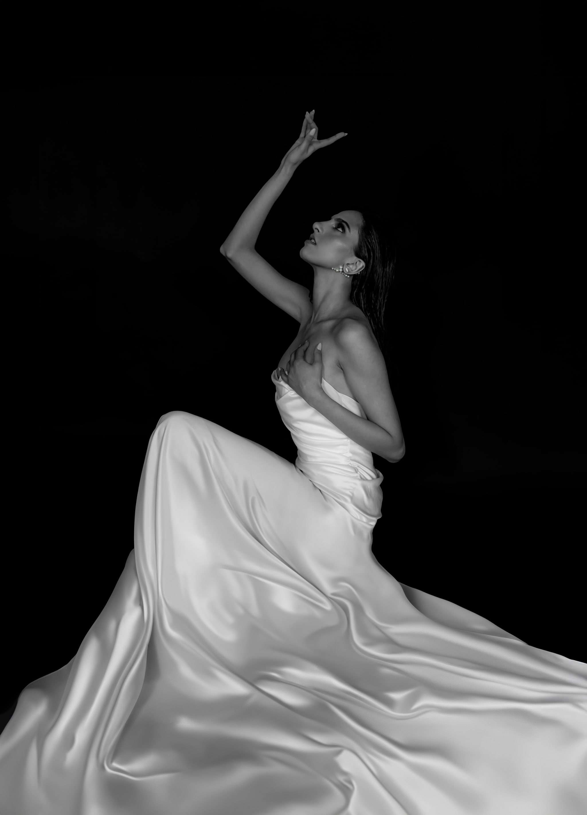 Nymph bridal gown, full editorial view
